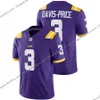 Travin Dural NCAA LSU Tigers College Football Jersey Custom Jarvis Landry Chase Joe Burrow Justin Jefferson Clyde Edwards Helaire Derrius Guice Beckham Jr.