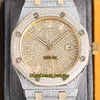 Eternity Ювелирные часы RFF 15400 Новые продукты A3120 Автоматические полноценные беседы Мужские часы Золотой Алмазные циферблаты Diamonds Case 15202 67651 15502 Два туновых браслета