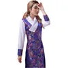 Traditionele etnische kleding voor vrouwen Tibetaanse cheongsam gewaad zijde geborduurde qipao jurk lente herfst oosterse kostuum