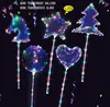 LED Bobo Luminous Balloon Transparent3MカラフルなライトボールChirstmas Wedding Party Decor Gifts Tree Unicorn Star Shape 6392969