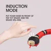 Smart Sensing Cat Toys Interactive Automatic Eletronic Snake Cat Teaser Indoor Play Kitten Toy USB Rechargeable for Cats Kitten 211122