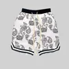 Harajuku Streetwear Shorts Men Bandana Pattern Fashion Summer Hip Hop Casual Bottoms Elastic Wais Man Pants