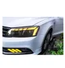 Automobiles phares de voiture pour Jetta Sagitar MK6 phares LED 2012-2018 clignotant feux de route ange oeil projecteur lentille DRL lampe