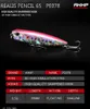 Flytande penna Fiske Lure 65mm 100mm Topwater Crankbait Bass Snakehead Hårda Baits Float Long Casting Fishing Tackle Pesca