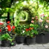 5 pz/lotto 1 3 5 10 galloni tessuto pianta Grow Borse crescente Vasi da giardino Verdura patata fiore Piantare Contenitore Vivaio giardinaggio 210615