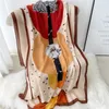 冬のウールの暖かいファッション安いホーラレのデニャースタイルシルクサテンスカーフ