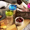 10 oz Seyahat Kupa Kullanımlık Smoothie Plastik Buzlu Tumbler Çift Duvarlı Buz Soğuk İçecek Kahve Suyu Çay Kupası ZYY841