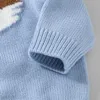 Camisolas de bebê Jumpers Outono de manga comprida de malha recém-nascido infantil crianças meninos meninas puxadores de inverno worling toddler roupas 0-18m y1024