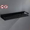 Badrum Förvaring Organisation Kök Utrymme Aluminium Black Holder Organizer Soap Dusch Korg Kosmetisk hörnhylla Rack Väggmonterad