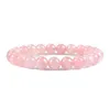 Grade A 8mm Pink Tumble Rose Quartz Chakra Healing Natural Gemstone Kid Jewelry Accsory Set Stone Bead Women Bracelet