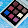 9 hål DIY Colors Collection Eyeshadow Paletten accepterar anpassad logotyp Matte Glitter Eye Shadow Palettes