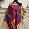 Foulard carré femme châle pashmina bonne qualité 35% laine 35% soie 30% cachemire matière imprimé motif zèbre taille 130cm -130cm