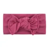 12 Colors Baby Hair Band Accessories Toddler Girls Knotted Bow Headbands Infants Ribbed Turban Hairbands M3869