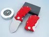 Högkvalitativ plus Mini Small Folding Kniv 440c Titanumbelagd blad Aluminiumhandtag EDC Pocket Knives 3 Färger