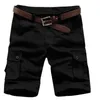 2021 Heren Casual Shorts Militaire shorts met veel zakken Mannen Knielengte Leger Groene Frock Losse Shorts H1210