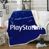 Game Series PlayStation Gedrukt Fleece Deken Jongen Kind Ultra-Zacht Flanel Velvet Pluche Gooi Draagbare Draagbare Textiel Dekens