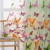 Curtain & Drapes 1X2M Color Butterfly Printing Screen Window Door And Bathroom Drapery Tulle Home Bedroom Balcony Decoration