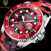 Orologi da polso 2021 Lige Fashion Men Watches Top Camouflage Quartz Watch Orologio da polso Sport Silicone rosso per Reloj Hombre