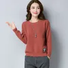 Knitted Warm Autumn Winter Sweater Women Fashion Lady Korean Long Sleeve Jumper Pullover Female Red Knitwear 210421