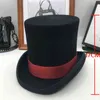 Brittisk vind i Europa och Gentleman Cap Stage Performance Top Hat Retro Fashion and Personality President Hat Cap 2112279938651