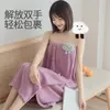 Towel Cartoon Dolls Can Wear Bath Towels For Women Household Coral Fleece Skirt Adult Tube Top Absorbs Water And Quick Drying