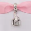 Authentic 925 Sterling Silver Jewelry Beads Disny,Sleeping Beauty Castle Dangle Charm Charms Fits European Pandora Style Bracelets & Necklace