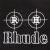 RhuDe Neon Target Shorts Sommar Drawstring Zipper Men Hip Hop Skatebaords Short Pantson2d