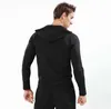 Vestes surv￪tements de marque pour hommes Automne Hiver Sports de plein air Fitness pour hommes Course à pied Exercice Doux Stretch Pull Coupe-vent Veste