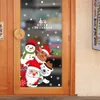 2022 Ściana świąteczna Stcikers Rok Okno Dekoracji Santa Claus Home Decor PVC Winylowe Naklejki Ścienne Moda Dekoracja domu 211027