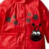 2 3 4 5 6 Y Baby Rain Coat för barn Kläder Tjejer Green Frog Red Bee Gullig Hooded Vattentät Raincoat Boy Windproof Trench Jacket 2126 Q2