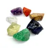 7 estilos diferentes Gemstones de pedra de cristal de energia natural para corda artesanal pingente trançado colares bracelets jóias descobertas