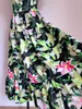 Lily Flower Slash Neck Ruched Hoge Kwaliteit Jurk Dames Zomer Maxi voor Party A-lijn Soft Robe Es Vestidos 210421