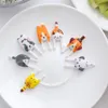 Forks 6-50pcs Animal Fruit Fork Grade Plastic Mini Cartoon Kids Cake Toothpick Bento Lunch Accessories Party Decor319s