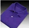 bordados de verão Cavalo Polo Camisas masculinas de algodão camisas polo masculinas de manga curta Camisas casuais masculinas sólidas de pônei Camisa Camisa Tee