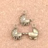 67st Antik Silver Bronze Plated 3D Baby Carriage Buggy Pram Charms Pendant DIY Halsband Armband Bangle Fynd 16 * 13mm