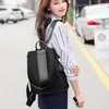 Outdoor Bags Women'S Waterproof Leather Backpack Security Anti-Theft Rucksack Lightweight Simple Travel College Student Schoolbag