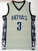 Maillot de basket-ball pour hommes Georgetown Hoyas College 3 Allen Iverson 33 Patrick Ewing University Good Ed