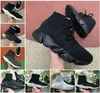 En Kaliteli Erkek Çorap Ayakkabı Platformu Bayan Sneakers Hız Eğitmen Üçlü Siyah Beyaz Mavi Bej Klasik Dantel Koşu Yürüyüş Açık Boyutu 36-45