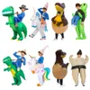 Mascot Costumes Kids Halloween Party Costumes Walking Mascot Animal Dinosaur Unicorn Alien Inflatable Costumes for Children Boy Girl Mascot