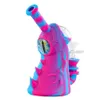 Cachimbo de água monstro borbulhador de silicone para fumar cachimbos de cachimbo de água bongs de vidro dab rigs cachimbos de água de um olho preço favorável para produtos de alta qualidade