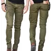 Mäns jeans casual biker jeans mode design skinny hiphop män byxor 29-36 210518