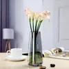 Aurora Vaso in vetro Decorazione da scrivania Composizione floreale trasparente Decorazione per la casa Symphonic Simple Fresh Vase 210623