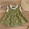 Toddler Girl Summer T Shirt Vintage Style Children Brand Clothes LC Floral Pattern T-shirt Vest Kids Tops 210619