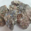 Dekorativa Objekt Figuriner Naturlig Glaukofan Grov Mineral Specimen Rockstone Unpolished Oregelbundet Formad Reikievealing Heminredning