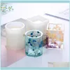 Jewelry Packaging & Display Jewelryjewelry Pouches, Bags Resin Sile ,5 Pack Art Molds Include Round,Square,Cylinder,Plate,Sile For Concrete,