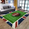 Mattor 3D Green Football Carpet Kids Room Baseball Rug Field Parlour Bedroom Living Floor Mats Stora mattor Hem Anpassad2383484