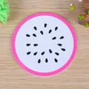 Creatief isolatiekussen Fruit Siliconen Coaster Matten Patroon Kleurrijke Ronde Cup Kussenhouder Dikke Drank Servies Onderzetters Mok huishoudelijke producten