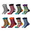 Ny Hombre Casual High -Quality Goods Leverans Man Socks Colorful Clothes Socks 8 Par Lot No Box172a