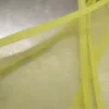 100ピース不織布のアトロンポケットクラフトクッキングベーキングアート絵画キッチンダイニングビブ屋外黄色の使い捨てエプロン