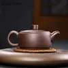Teiera cinese Yixing Teiere con filtro in argilla viola Bollitore di bellezza fatto a mano Forniture per cerimonia del tè Regali personalizzati 120ml 210621